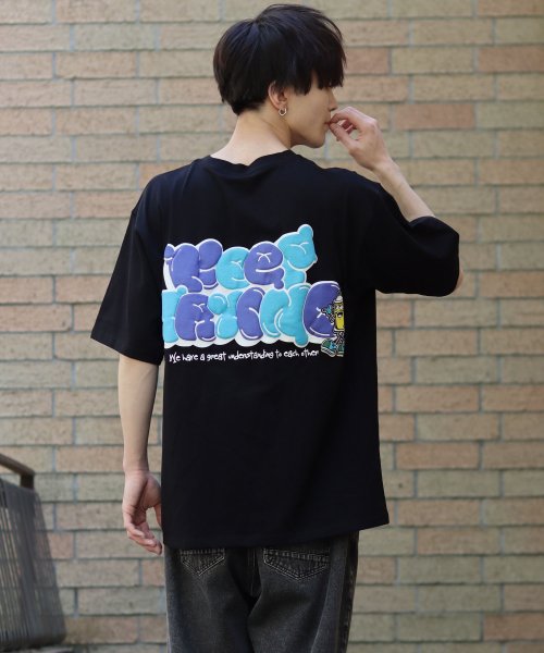 SITRY(SITRY)/【SITRY】oversize foam print T－shirt/オーバーサイズ 発泡プリントTシャツ/メンズ  レディース Tシャツ 半袖 カジュアル/img69