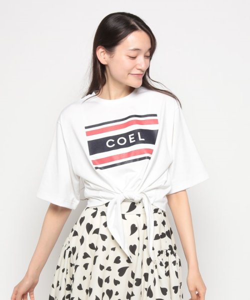 COEL(コエル)/前結びプリントTシャツ/img01