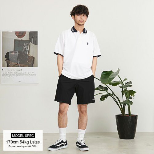 SB Select(エスビーセレクト)/U.S. POLO ASSN. ワンポイントロゴリブライン半袖ポロシャツ ブランド/img01