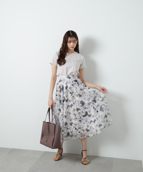 JILL by JILL STUART(ジル バイ ジル スチュアート)/シシュウロゴTシャツ　WEB限定カラー：バイカラー　ラベンダー/img48