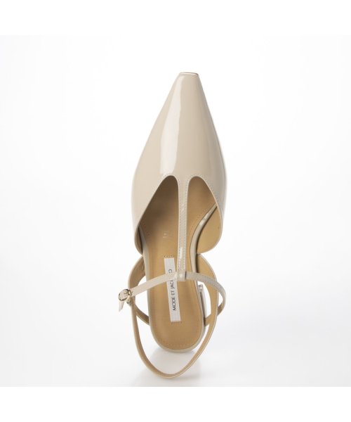 ポインテッドトゥTストラップパンプス 本革 T1405541254(10797円)