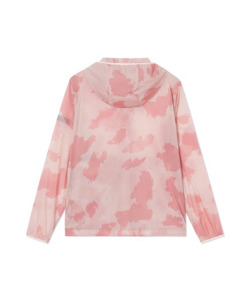 撥水 エクストラライトプリントフーデッドジャケット 