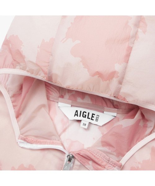 撥水 エクストラライトプリントフーデッドジャケット 