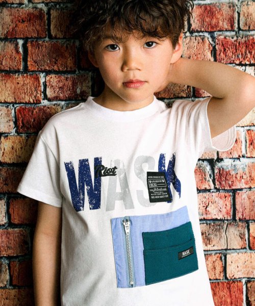 WASK(ワスク)/【接触冷感】配色ポケット付きTシャツ(100~160cm)/img02