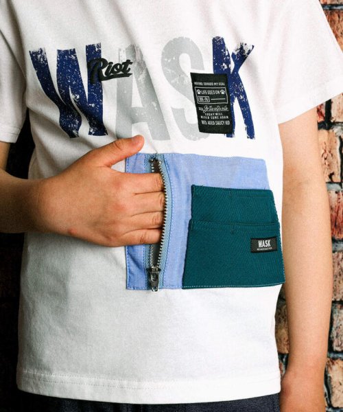 WASK(ワスク)/【接触冷感】配色ポケット付きTシャツ(100~160cm)/img03