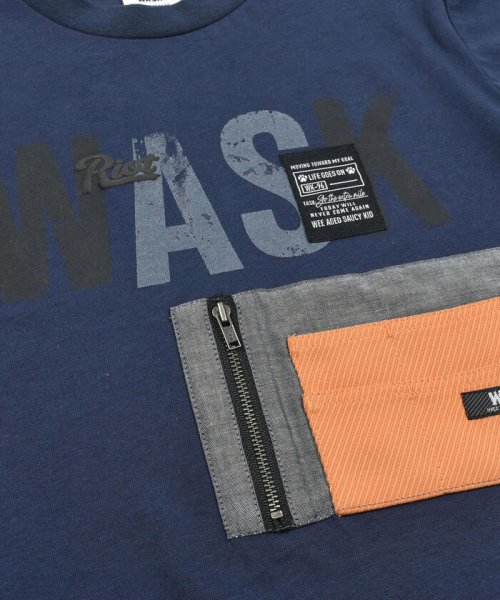 WASK(ワスク)/【接触冷感】配色ポケット付きTシャツ(100~160cm)/img21