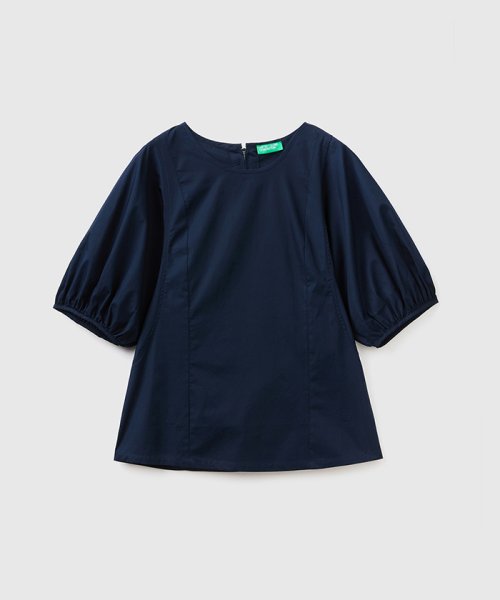 BENETTON (women)(ベネトン（レディース）)/5分袖パフスリーブクルーネックブラウス/img11