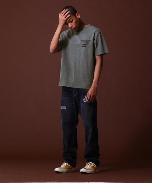 AVIREX(AVIREX)/《COLLECTION》WEST POINT EMBROIDERY FADE WASH T－SHIRT /ウェストポイント エンブロイダリー/img15