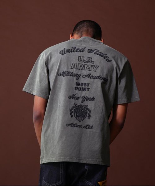 AVIREX(AVIREX)/《COLLECTION》WEST POINT EMBROIDERY FADE WASH T－SHIRT /ウェストポイント エンブロイダリー/img17