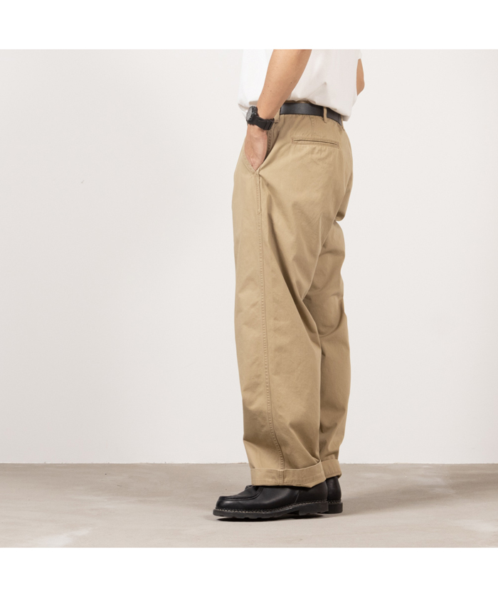 セール】EDWIN エドウィン KHAKIS ワイドストレートチノパンツ K0905