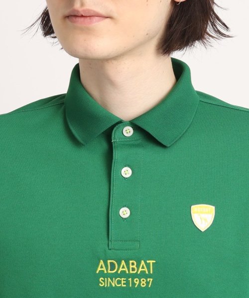adabat(アダバット)/【UVカット／吸水速乾】ロゴデザイン 半袖ポロシャツ/img04