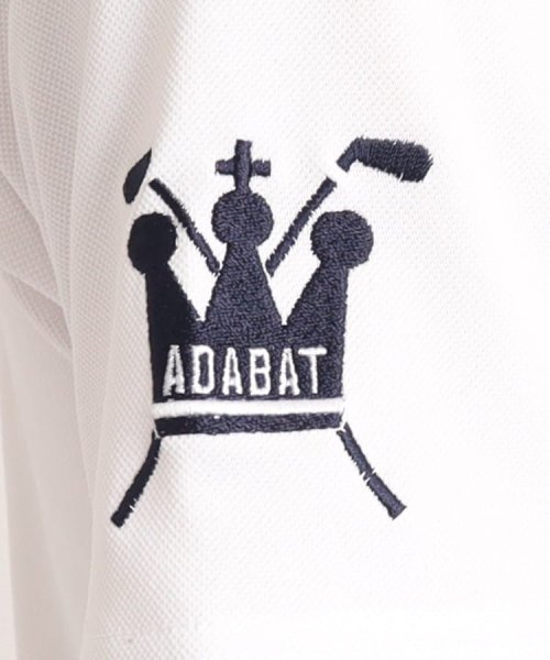 adabat(アダバット)/【UVカット／吸水速乾】ロゴデザイン モックネック半袖プルオーバー/img10