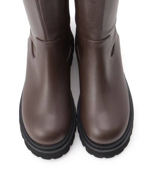 厚底トラックソールロングブーツ レイン対応 0～23