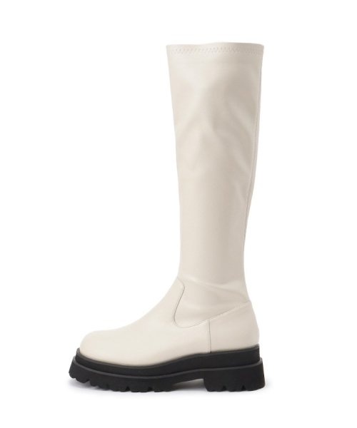 厚底トラックソールロングブーツ レイン対応 0～23