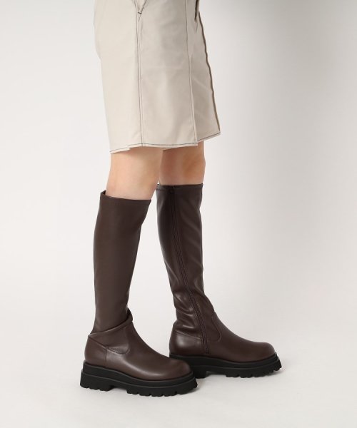 厚底トラックソールロングブーツ レイン対応 0～23