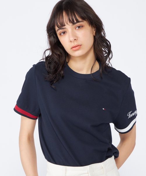 TOMMY HILFIGER(トミーヒルフィガー)/ピケフラッグカフTシャツ/img04