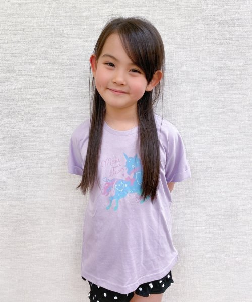 SHOO・LA・RUE(Kids) (シューラルーキッズ)/【110－140cm/接触冷感】GIRLアソートTシャツ/img11