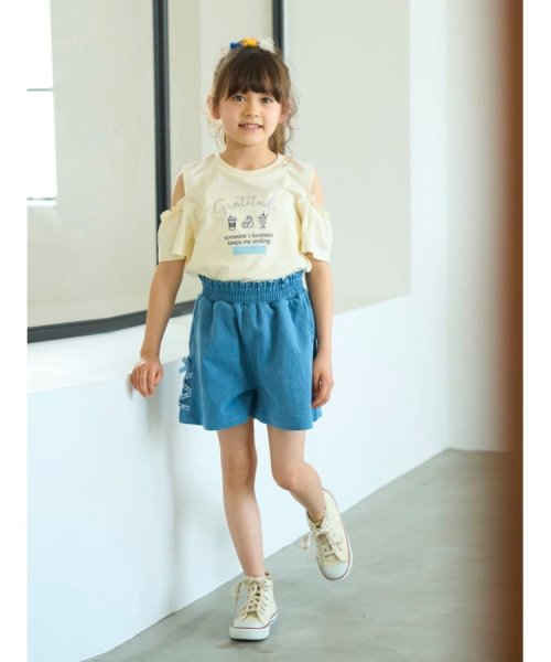 SHOO・LA・RUE(Kids) (シューラルーキッズ)/【110－140cm/接触冷感】肩開きデザインTシャツ/img18