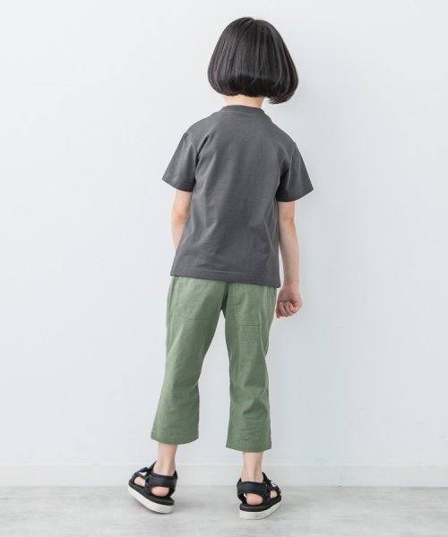THE SHOP TK（KID）(ザ　ショップ　ティーケー（キッズ）)/【100－140】ポケットロゴ刺繍さらさらTシャツ/img02