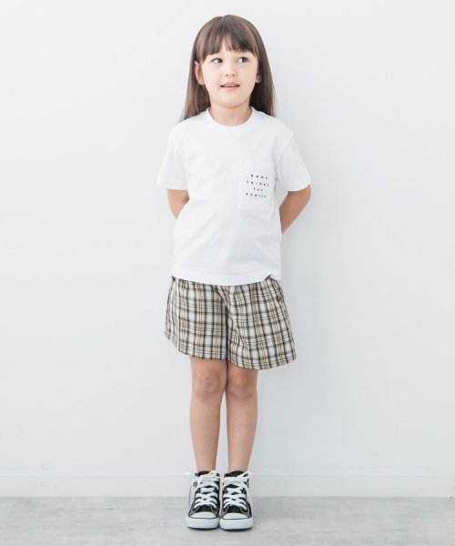THE SHOP TK（KID）(ザ　ショップ　ティーケー（キッズ）)/【100－140】ポケットロゴ刺繍さらさらTシャツ/img08