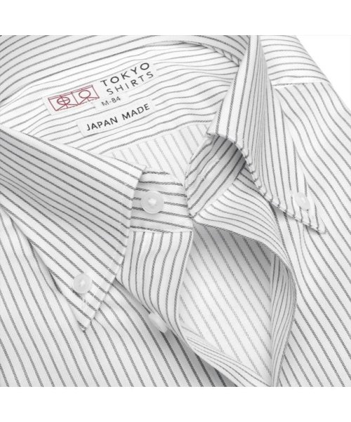 TOKYO SHIRTS(TOKYO SHIRTS)/【国産しゃれシャツ】 ボタンダウン 長袖 形態安定 ワイシャツ 綿100%/img07