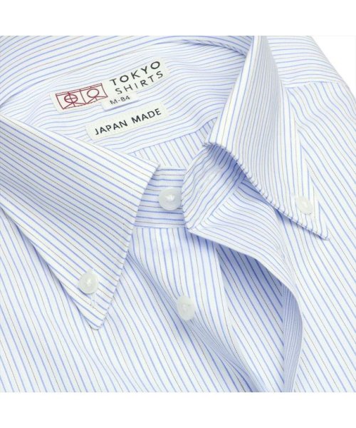 TOKYO SHIRTS(TOKYO SHIRTS)/【国産しゃれシャツ】 ボタンダウン 長袖 形態安定 ワイシャツ 綿100%/img07