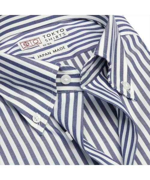 TOKYO SHIRTS(TOKYO SHIRTS)/【国産しゃれシャツ】 ボタンダウン 長袖 形態安定 ワイシャツ 綿100%/img02