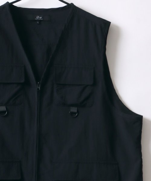 LAZAR(ラザル)/【Lazar】Oversize Nylon Fishing Vest/オーバーサイズ ナイロン フィッシングベスト/img14