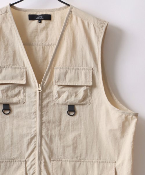 LAZAR(ラザル)/【Lazar】Oversize Nylon Fishing Vest/オーバーサイズ ナイロン フィッシングベスト/img15