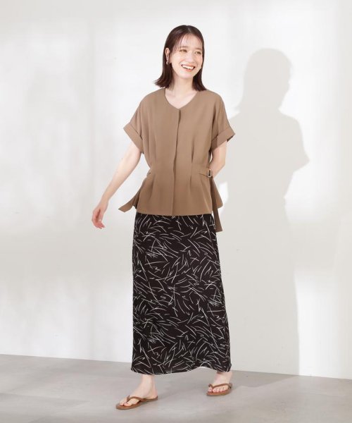 N Natural Beauty Basic(エヌナチュラルビューティベーシック)/モノトーンプリントスカート《S Size Line》/img14