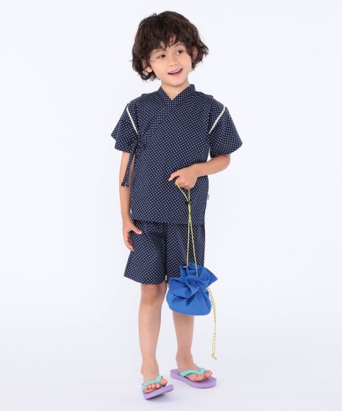 SHIPS KIDS(シップスキッズ)/*SHIPS KIDS:90～120cm / 綿 ドット柄 甚平/img04