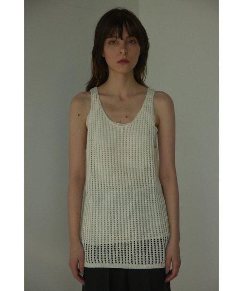 BLACK BY MOUSSY(ブラックバイマウジー)/mesh knit tanktop/img02