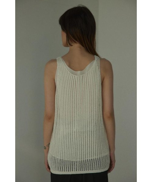 BLACK BY MOUSSY(ブラックバイマウジー)/mesh knit tanktop/img04