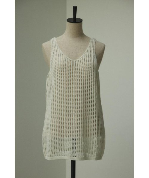 BLACK BY MOUSSY(ブラックバイマウジー)/mesh knit tanktop/img07