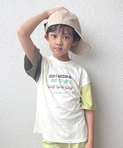 SHOO・LA・RUE(Kids) (シューラルーキッズ)/【110－140cm/接触冷感】袖配色ワイドTシャツ/img22