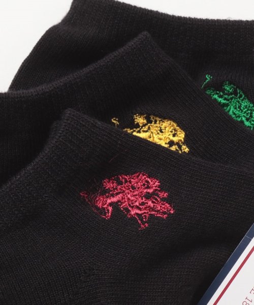 US POLO ASSN(US POLO ASSN)/A.黒無地 U.S. POLO ASSN. 刺繍３P/img01