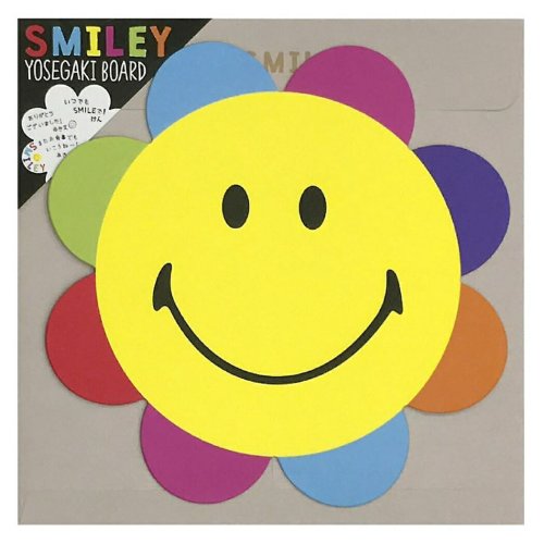 cinemacollection(シネマコレクション)/色紙 スマイリーフェイス 封筒付きダイカットメッセージボード フラワー Smiley Face 卒業記念 プレゼント 男の子 女の子 /img01