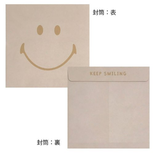 cinemacollection(シネマコレクション)/色紙 スマイリーフェイス 封筒付きダイカットメッセージボード フラワー Smiley Face 卒業記念 プレゼント 男の子 女の子 /img02