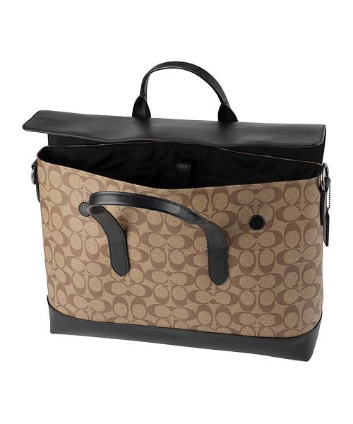 COACH コーチ アウトレット ブリーフケース 580 QBTN2 ブリーフケース COACH アウトレット TAN/BLACK