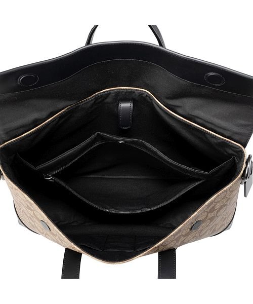 COACH コーチ アウトレット ブリーフケース 580 QBTN2 ブリーフケース COACH アウトレット TAN/BLACK