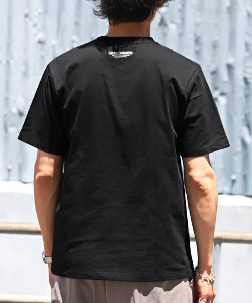 LUXSTYLE(ラグスタイル)/TRAP/U(トラップユー)ロゴプリント半袖Tシャツ/Tシャツ メンズ 半袖 ロゴ プリント 英字 クルーネック/img01