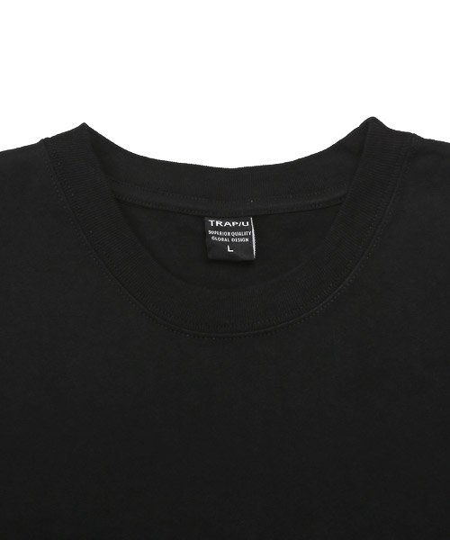 LUXSTYLE(ラグスタイル)/TRAP/U(トラップユー)ロゴプリント半袖Tシャツ/Tシャツ メンズ 半袖 ロゴ プリント 英字 クルーネック/img10