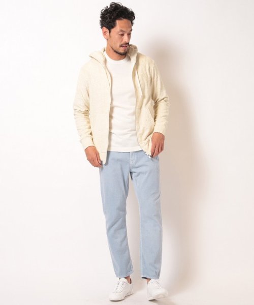 Men's Bigi(メンズビギ)/【Sea Green/シーグリーン】ペイズリー柄パイルジャカードパーカ/img01