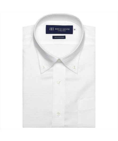 TOKYO SHIRTS(TOKYO SHIRTS)/形態安定 ボタンダウンカラー 綿100% 半袖ワイシャツ/img01