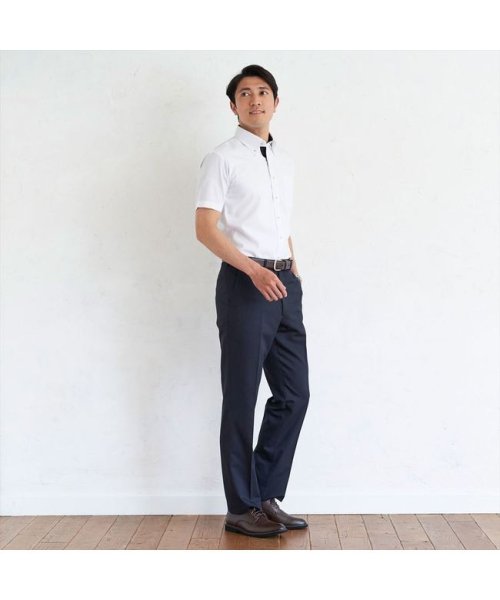 TOKYO SHIRTS(TOKYO SHIRTS)/【Layered Cool】 形態安定 ボタンダウンカラー 半袖ワイシャツ/img02