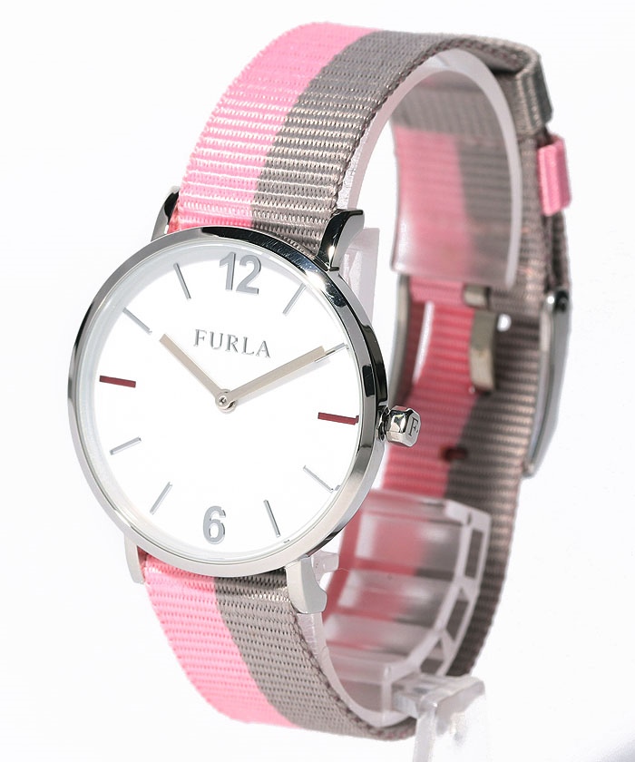 【FURLA】 【FURLA】フルラ レディース時計 ナイロンベルト R4251108536 レディース ピンク×グレー F インポートセレクション 腕時計 時計