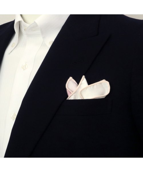TOKYO SHIRTS(TOKYO SHIRTS)/ポケットチーフ 絹100% ピンク系 4面異柄 ビジネス フォーマル/img03