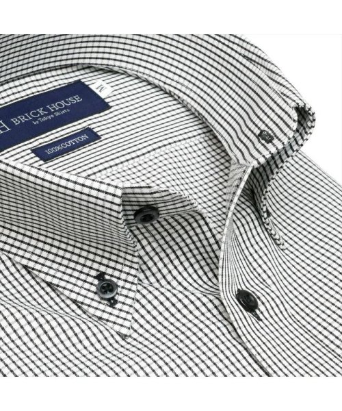TOKYO SHIRTS(TOKYO SHIRTS)/形態安定 ボタンダウカラー 綿100% 半袖ビジネスワイシャツ/img05