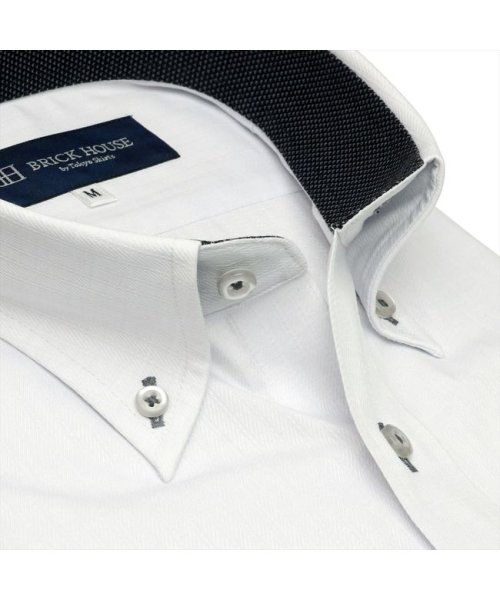 TOKYO SHIRTS(TOKYO SHIRTS)/形態安定 ボタンダウンカラー 半袖ビジネスワイシャツ/img06