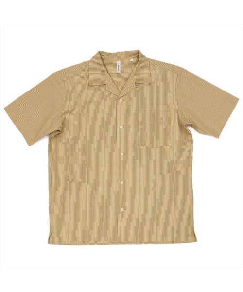 Pitta Re:)(ピッタリ)/サッカー オープンカラー カジュアルシャツ  半袖 メンズ/img06
